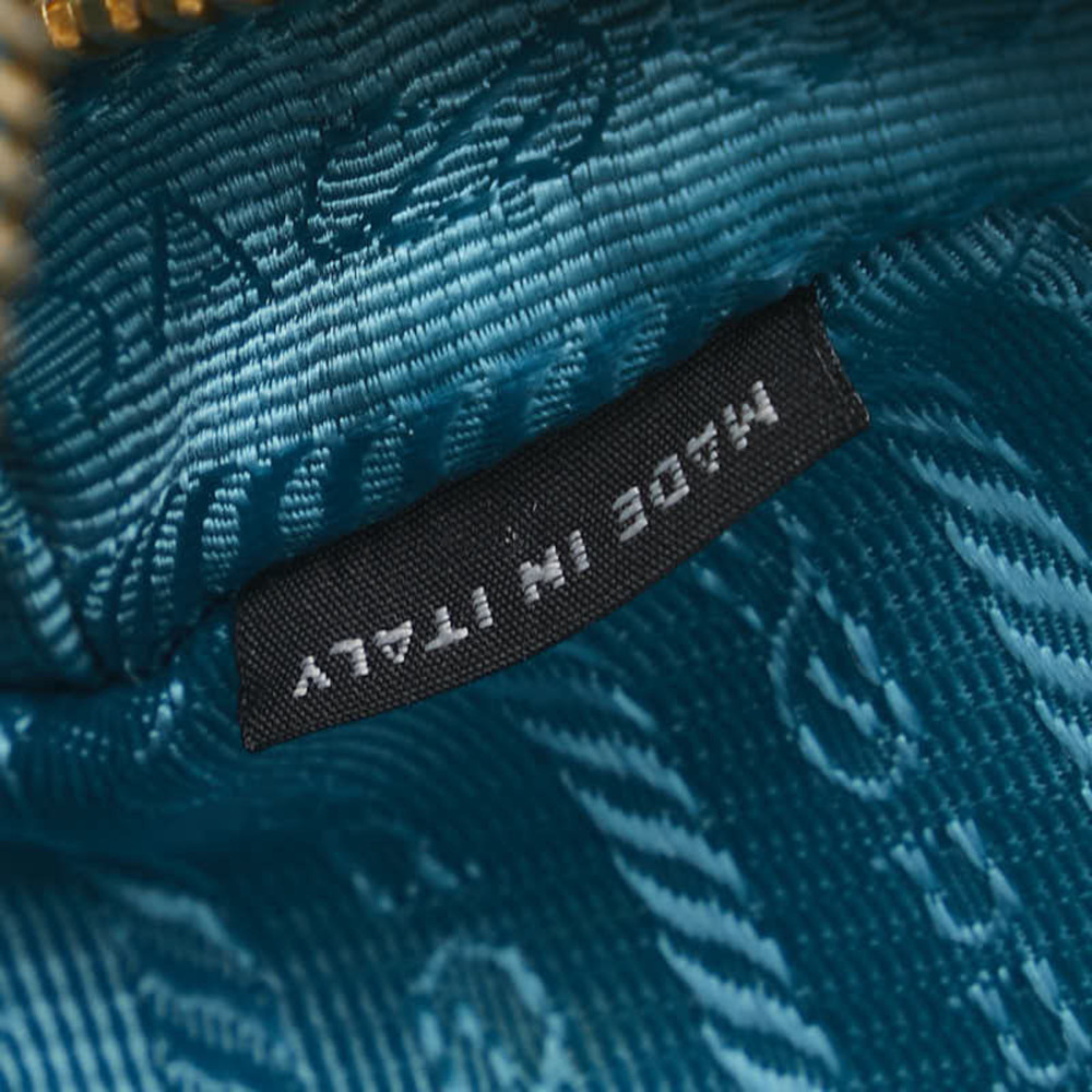PRADA Blue Leather Shoulder Bag - Picture 12 of 13